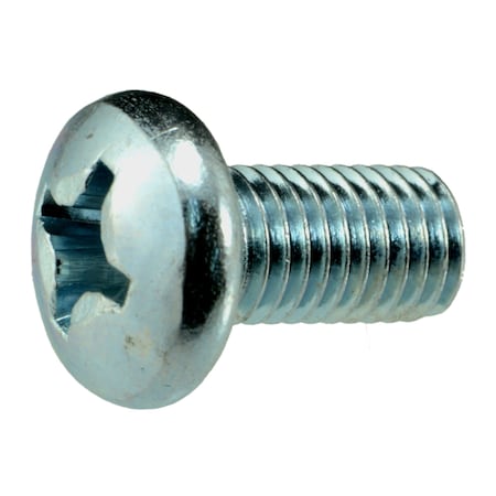 Midwest Fastener 1/4"-28 x 1/2 in Phillips Pan Machine Screw, Zinc Plated Steel, 40 PK 34601
